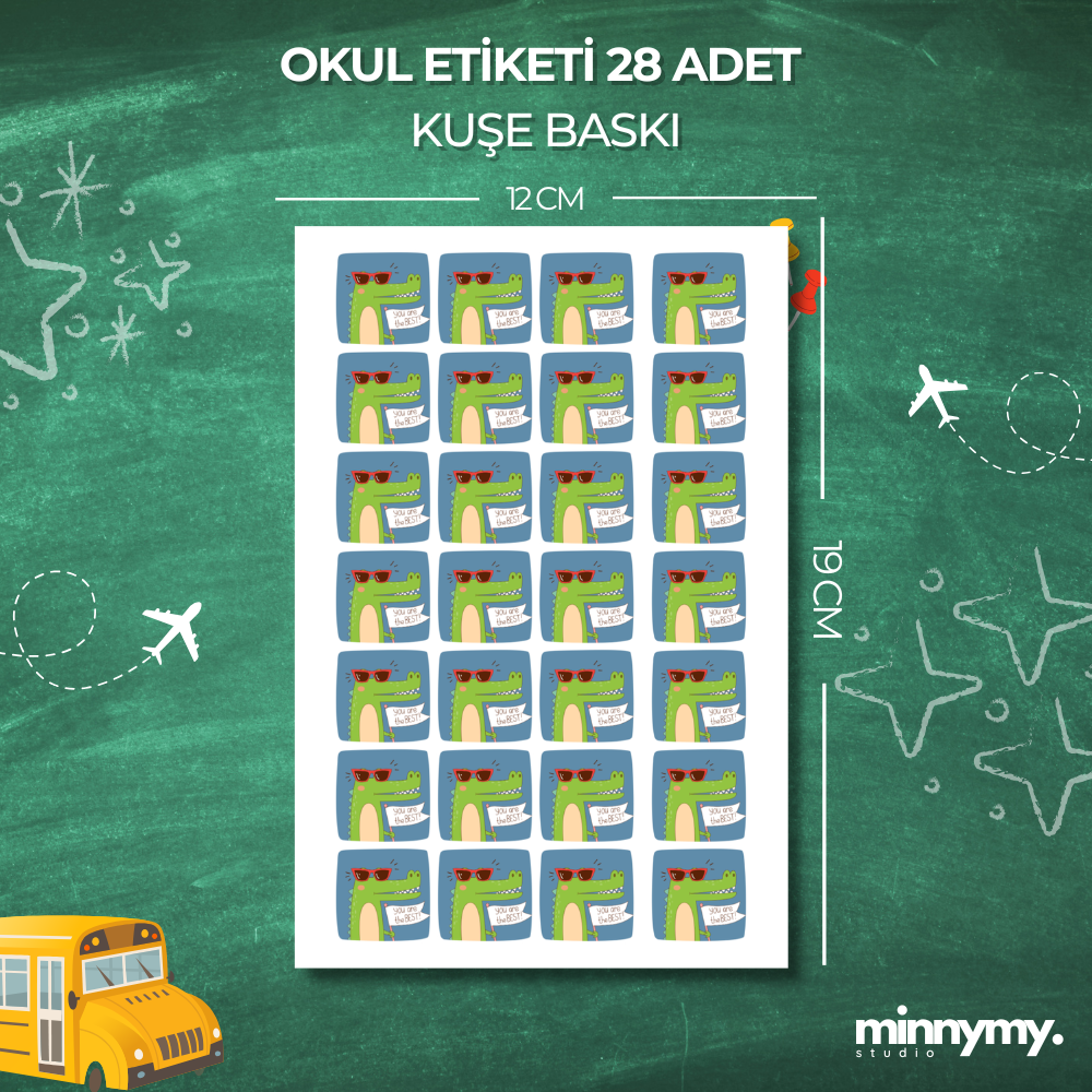 Öğretmen Tebrik Stickerı, Okul Etiketi