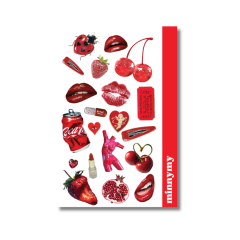 3'lü Red Collection Vintage Sticker, Çıkartma