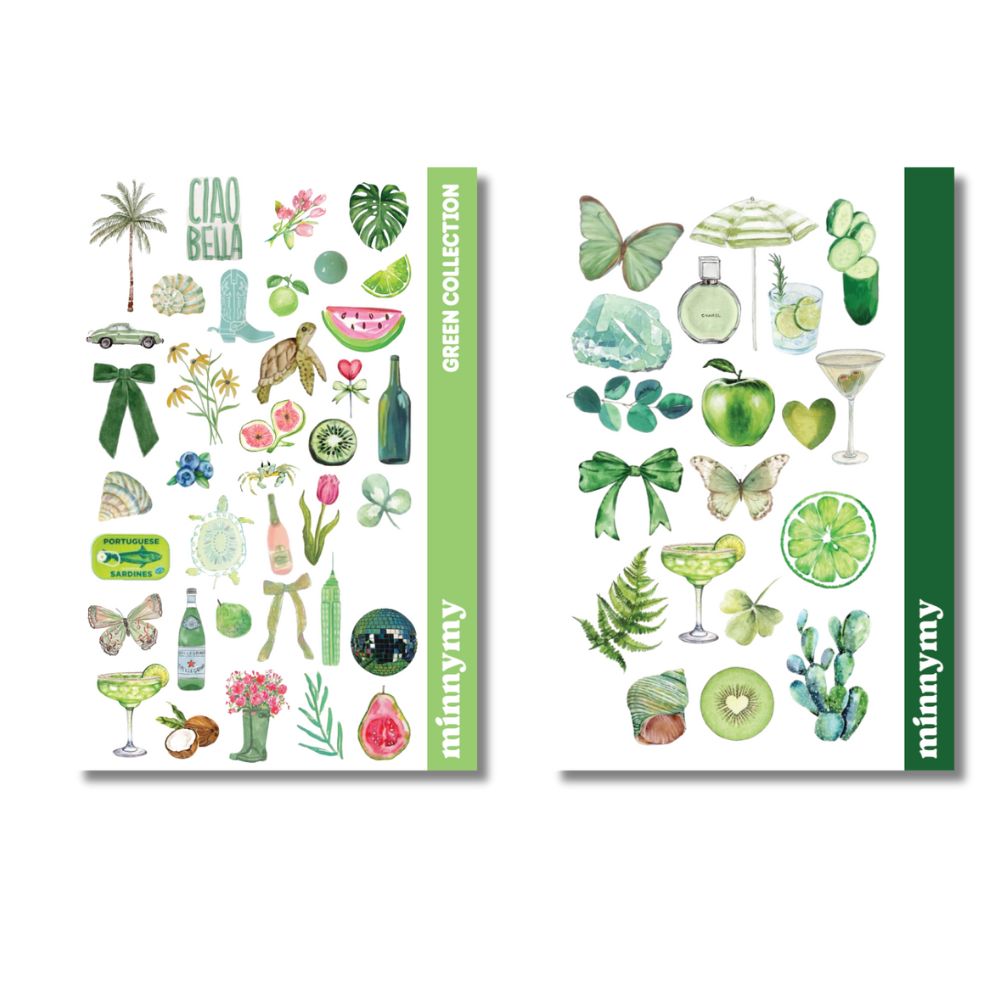 2'li Green Collection Sticker, Çıkartma