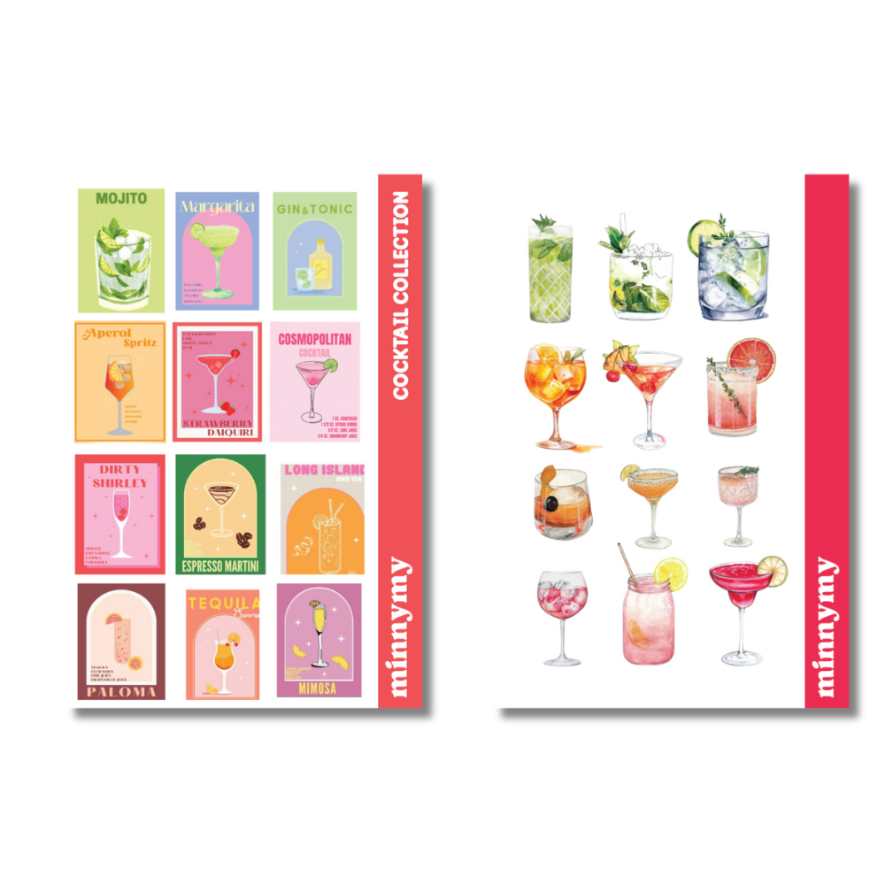 2'li Cocktail Collection Sticker, Çıkartma