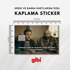 3lü Gibi Dizisi Kredi Kartı Kaplama Sticker