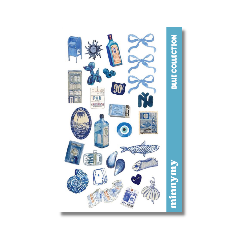 Blue Collection Sticker, Etiket