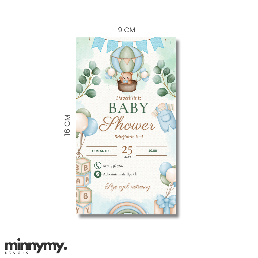 Baby Shower Davetiye