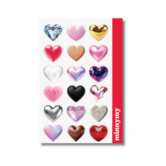 Hearts Collection Sticker, Etiket