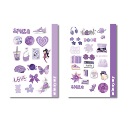 2'li Purple Collection Sticker, Çıkartma