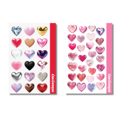 2'li Heart Collection Sticker, Çıkartma