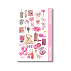 5'li Pink Collection Sticker, Çıkartma