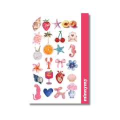 5'li Pink Collection Sticker, Çıkartma