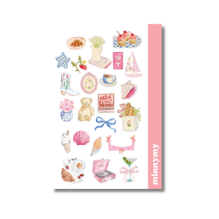 5'li Pink Collection Sticker, Çıkartma