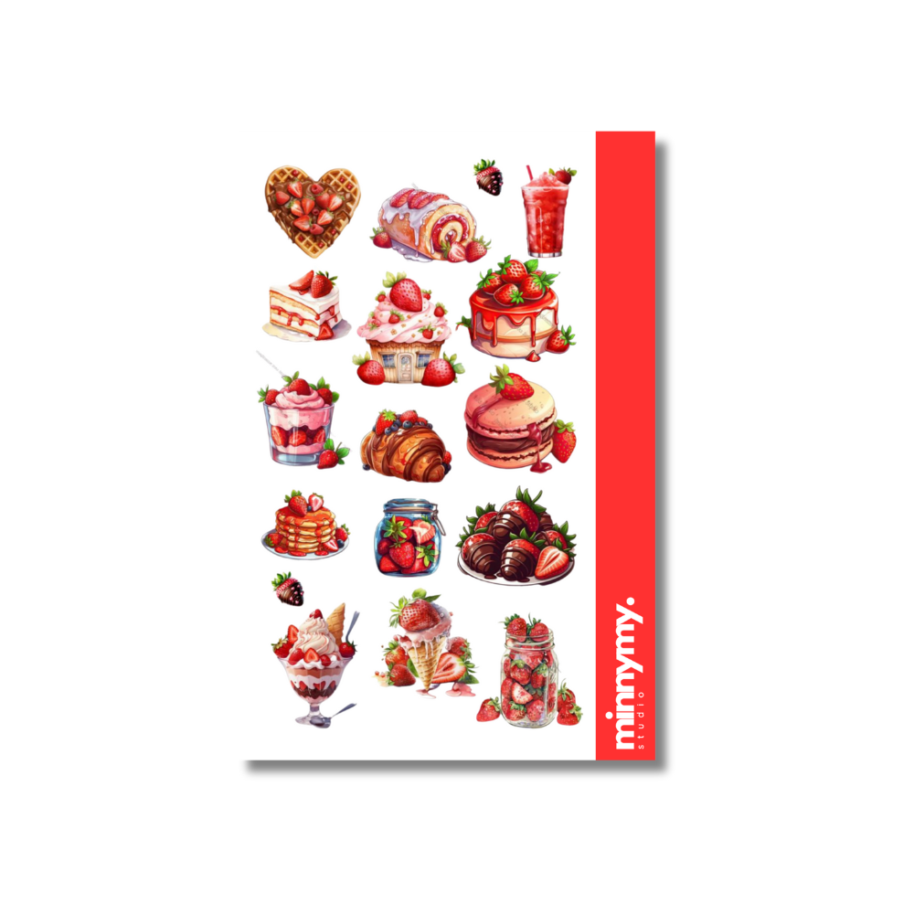 Strawberry Collection Sticker, Çıkartma