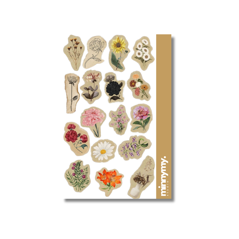 Flower Collection Sticker, Çıkartma