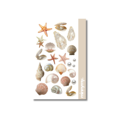 Seashell Collection Sticker, Etiket