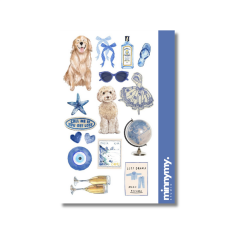 Blue Collection Sticker, Etiket