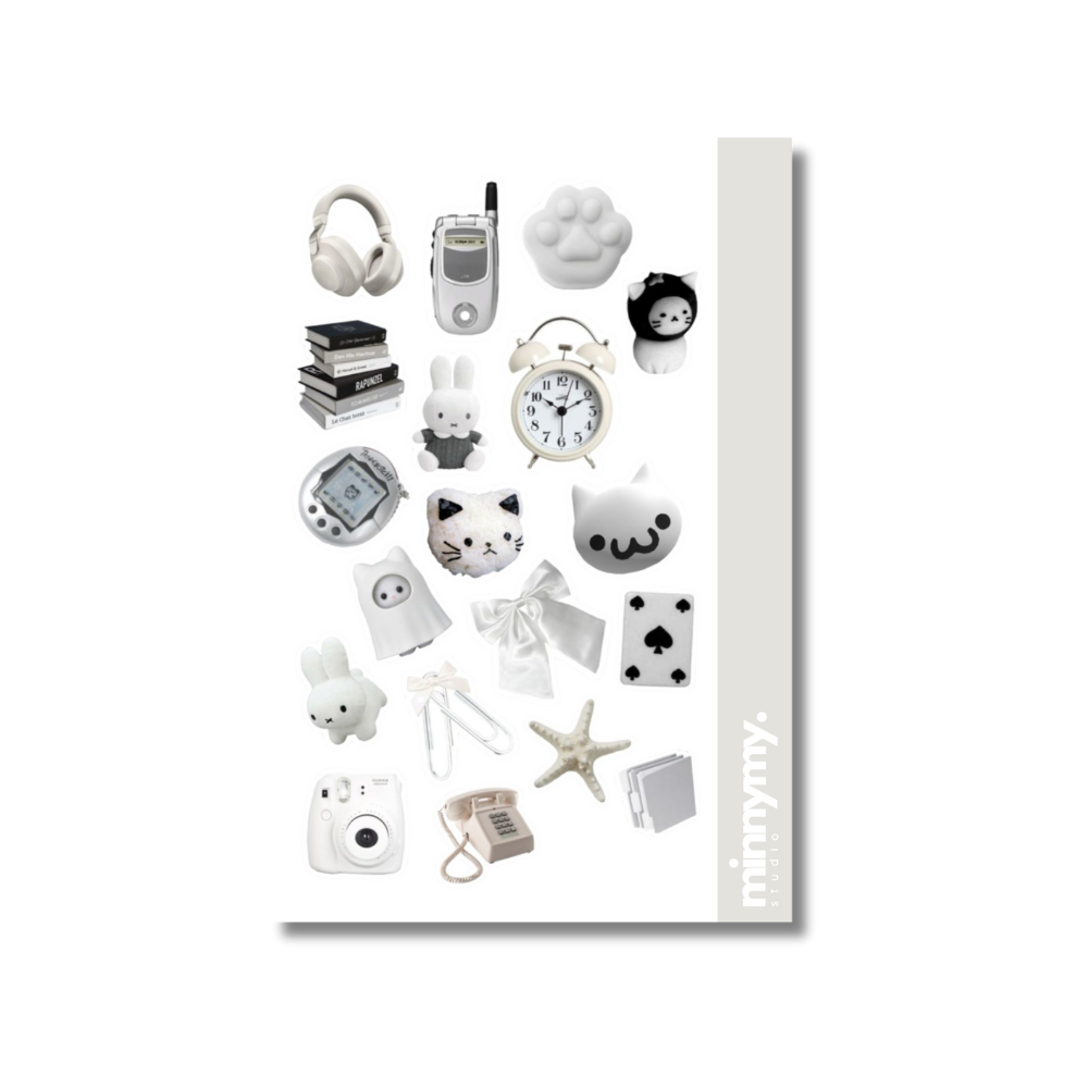 White Collection Sticker, Etiket