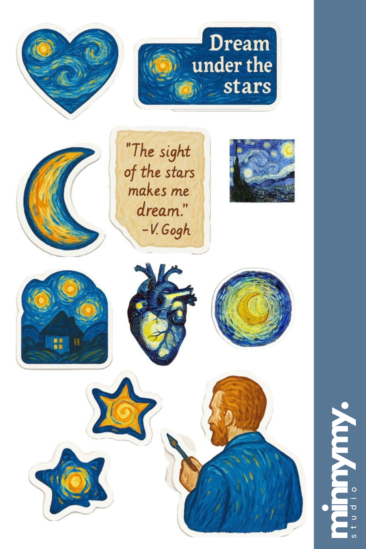 Van Gogh Collection Sticker, Etiket