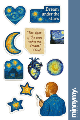 Van Gogh Collection Sticker, Etiket
