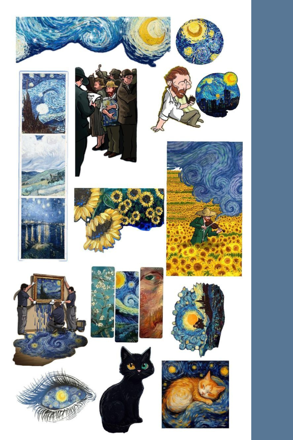 Van Gogh Collection Sticker, Etiket