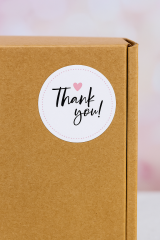 Teşekkür Stickerı, Paketleme Etiketi 03
