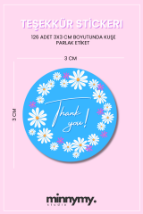 Teşekkür Stickerı, Paketleme Etiketi 06