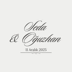 Düğün & Nişan Etiket 72 Adet Kuşe 3,5 CM X 3,5 CM