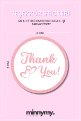 Teşekkür Stickerı, Paketleme Etiketi 08