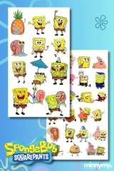 2'li Sponge Bob Sticker, Çıkartma