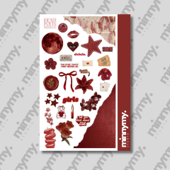 Red Collection Vintage Sticker, Çıkartma