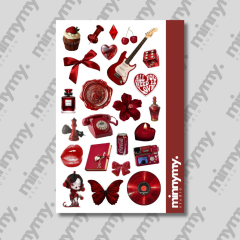 Red Collection Vintage Sticker, Çıkartma