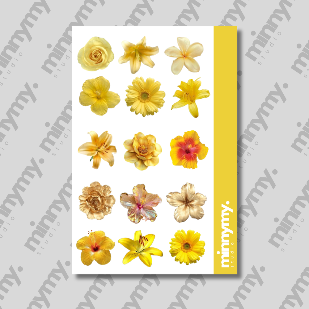Flower Collection Sticker, Çıkartma