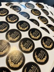 1000 Adet Kurumunuza Özel Logo Baskılı Yuvarlak Sticker - Kuşe