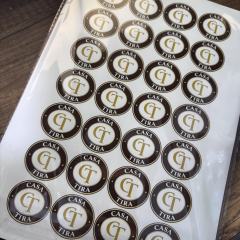 1000 Adet Kurumunuza Özel Logo Baskılı Kare Sticker - Kuşe