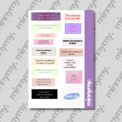 Manifest Collection Sticker, Çıkartma